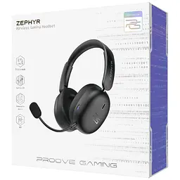 Ігрова гарнітура Proove Gaming Zephyr (APP) Black Purple (WHZP00022001) - мініатюра 2