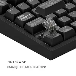 Клавіатура Dark Project ALU81 Terra Nova ENG/UA (DPKB_NOVA_81_ANSI_BLACK_UA) - мініатюра 10