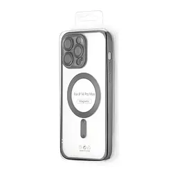 Чохол Ductil Metallic Edge with MagSafe (Protected Camera & Lens) iPhone 14 Pro Max Black - мініатюра 2