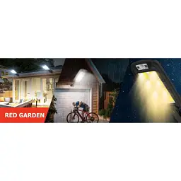 Сонячний світлодіодний світильник Red Garden P4 з датчиком руху та сутінків, 240 COB LED, пульт, IP65 - мініатюра 9