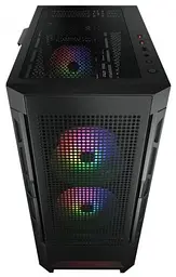 Корпус Cougar Airface RGB Black без БЖ ATX / Micro ATX / Mini ITX USB 3.0 x2 USB 2.0 x1 RGB підсвічування 2x140 ARGB 1x120 ARGB загартоване скло 230x491x386 мм - мініатюра 5
