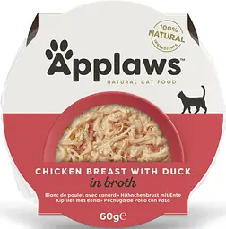 Консерви для котів Applaws Chicken Breast with Duck in Broth курка з качкою 60 г