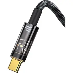 Кабель Baseus Explorer Series Auto Power-Off USB-A to USB-С 1m Black (CATS000201) [95484] - мініатюра 3