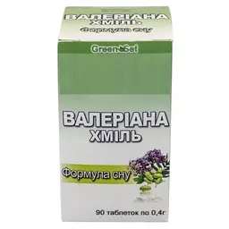 Валеріана - Хміль - Формула сну GreenSet  90 таблеток