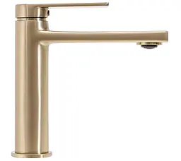 Змішувач для умивальника Rea Verso низький brushed gold REA-B6555, Золотий - мініатюра 2