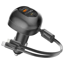 Зарядное устройство Promate 1xUSB-C PD + 1xUSB + cable USB-C/Lightning max 81W black (powerdrive-rci81) - миниатюра 10