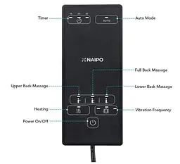 Масажна накидка з вібрацією і підігрівом NAIPO MGBK-2606H - мініатюра 6