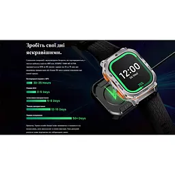 Наручний смарт-годинник Kospet Tank M3 Ultra Black (16427-hbr) - мініатюра 7