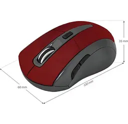 Bluetooth миша DEFENDER Accura MM-965 (52966) red UA - мініатюра 4