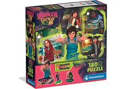 Пазл Clementoni Банда з Гокінса, Дивні Дива: Оповідки з 85-го, Netflix (Stranger Things: Tales from '85 - The Hawkins Gang Puzzle - 180 pcs.), 180 ел. (29808)