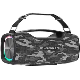 Портативна Bluetooth-колонка Hopestar A6X Camouflage Сірий