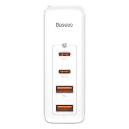 Адаптер мережевий BASEUS GaN2 Pro Quick Charger |2USB/2Type-C, QC/PD, 100W, 5A| (CCGAN2P-L02) - мініатюра 3