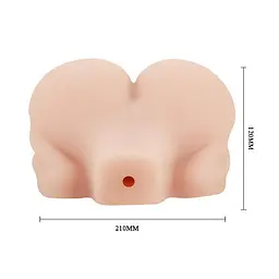 Мастурбатор з вібрацією Baile Soft And Smooth Pussy Ass Hole (тілесний) - мініатюра 9