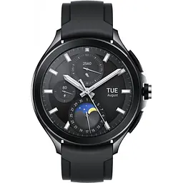 Смарт-годинник Xiaomi Watch 2 Pro Bluetooth Black Case with Black Fluororubber Strap (BHR7211GL)