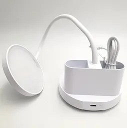 Настільна LED-лампа 40 см сенсорна світлодіодна 6 W акумуляторна (знімний 18650 1200 mAh) 2700–6000 K TITANUM 011 W - мініатюра 6