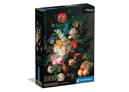 Пазл Clementoni Museum Collection: Ваза з квітами, Жан-Франсуа Ван Даль (Museum Collection - Bowl Of Flowers Puzzle - 1000 pcs.), 1000 ел. (39970)