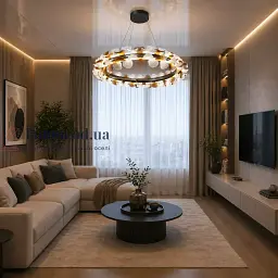 Сучасна підвісна LED люстра Diasha MD2511/600CG графіт 85W з пультом до 20 м2