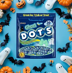 Жувальні цукерки Dots Halloween Ghost Chewy Gummy Candy 669г - мініатюра 2