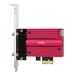 Адаптер WiFi 6E Cudy WE4000 AX5400 PCI Express тридіапазонний з Bluetooth 5.2 (73-00535) - мініатюра 2