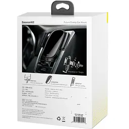 Автомобільний утримувач холдер Baseus Future Gravity Car Mount Holder SUYL-BWL03 Blue - мініатюра 5