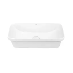 Умивальник Qtap Scorpio врізний прямокутний 610x380x150 мм White + донний клапан PU02, Білий - мініатюра 3