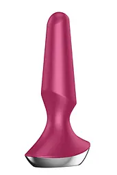 Анальная смарт-пробка Satisfyer Plug-ilicious 2, 14х3 см, малиновая - миниатюра 3