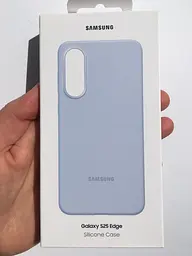 Оригінальний силіконовий чохол Samsung Silicone Case для Samsung Galaxy S25 Edge (S937) Light Blue EF-PS937CLEGWW - мініатюра 2