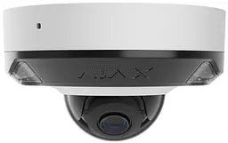 IP-Камера дротова DomeCam Mini HL white, 8мп, 4мм, гібридне підсвічування IR 15м, білий Led 15м Ajax teh0015960