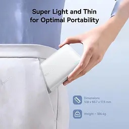 Зовнішній акумулятор Baseus EnerFill FP21 10000mAh 22.5W White (P1008210D213-00) [152200] - мініатюра 9