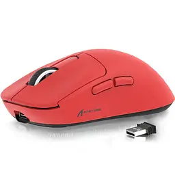Ігрова мишка ATTACK SHARK X3 / Три режими підключення / Сенсор PAW3395 / 49 г / Red - мініатюра 4