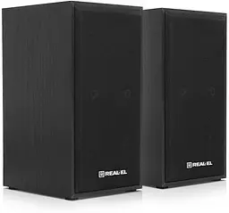 Колонки 2.0 S-202 Black, 2 x 3 Вт, USB, mini-jack 3.5 мм REAL-EL teh0029060 - мініатюра 3