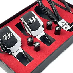 Подарунковий набір №1 для Hyundai (заглушки ременя, ковпачки на ніпель, брелок) - мініатюра 3