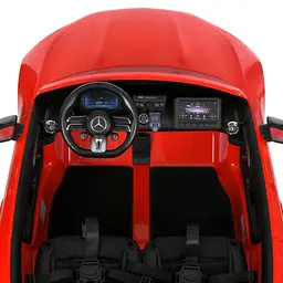 Дитячий електричний автомобіль Bambi Mercedes-Benz 24V двомісний до 50 кг Помаранчевий (DE-169-E-988) - мініатюра 3