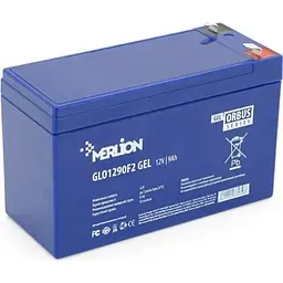 Батарея до ДБЖ Merlion GLO 12V 9Ah GEL (GLO1290F2 GEL)