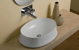 Умивальник Simas Sharp 60x42 см Glossy white Білий SH04 - мініатюра 2