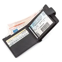 Чоловічий гаманець ST Leather 18316 (ST114) чорний шкіряний - мініатюра 7