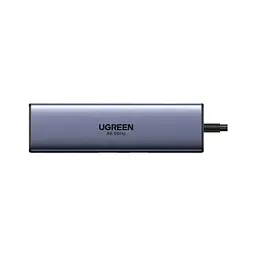 Концентратор Ugreen USB-C 6-in-1 2xUSB-A + 1xUSB-C PD100W + DisplayPort 4K60Hz + 1xRJ45 1000Mbps black (75643) - мініатюра 2