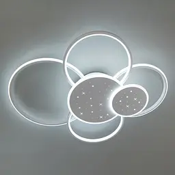 LED люстра модерн 2448WH dimmer - мініатюра 4