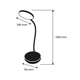 Настільна лампа Eurolamp 5W 400Lm 2800-6500K Type-C+Battery 2400mAh (LED-TLB-5W) - мініатюра 3