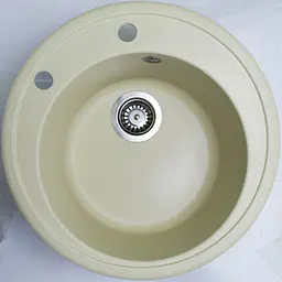 Кухонна мийка Adamant SUN ivory d 510x200 мм, без крила d 51