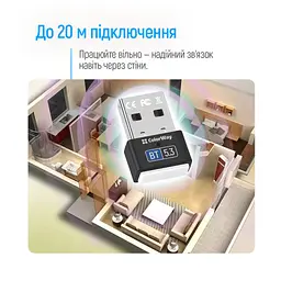 Bluetooth-адаптер ColorWay BT 5.3 (CW-AD-BT53) - мініатюра 10