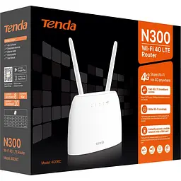 4G модем + Wi-Fi роутер Tenda 4G06С [151395] - мініатюра 4