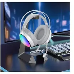 Навушники провідні ігрові Borofone Bo108 Flame GAMING with mic білі - мініатюра 5