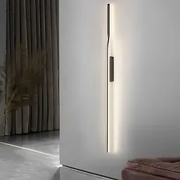 Настінний світильник WAND у чорному корпусі 100 см Line F Арт. WSG25/1000 BK - мініатюра 2
