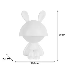 Світильник-нічник Kite LED з акумулятором Cute Bunny білий (K25-316-1-1) - мініатюра 5