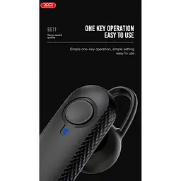 Бездротовий мононавушник гарнітура XO BE11 Bluetooth чорна - мініатюра 6