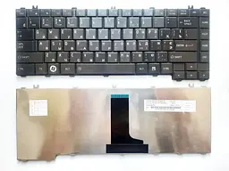 Клавіатура для ноутбуків Toshiba Satellite C600, C640, C645, L600, L630, L640, L645 чорна глянцева RU/US