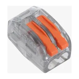 З'єднувач кабелю 2-pin аналог WAGO K222-412T, 50штпак Voltronic (K222-412T/50)