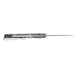 Ніж складаний туристичний SRM Medal 255L-GQ2 (8.2 см) 140Cr / G10 різнобарвний - мініатюра 5