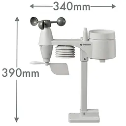 Метеостанція Bresser Weather Center 5-in-1 256 colour Professional Black (7002520CM3000) - мініатюра 7